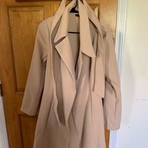 nude trench coat